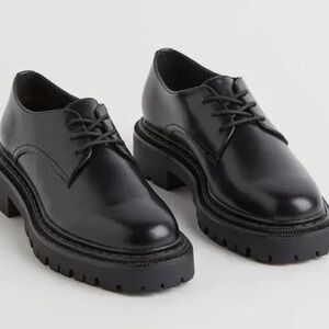 H&M Classic Black Women's Laced Oxfords